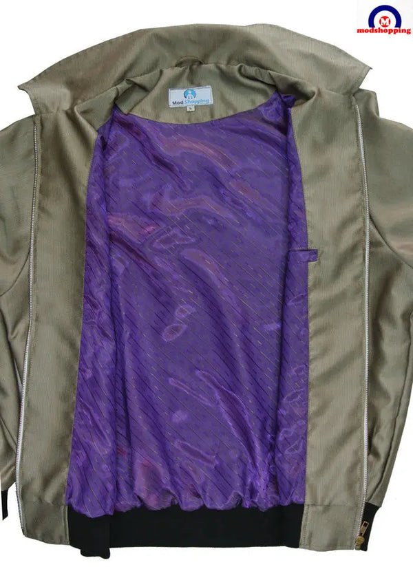 Harrington jacket for Men, Gold tonic. Size 42 R Modshopping Clothing