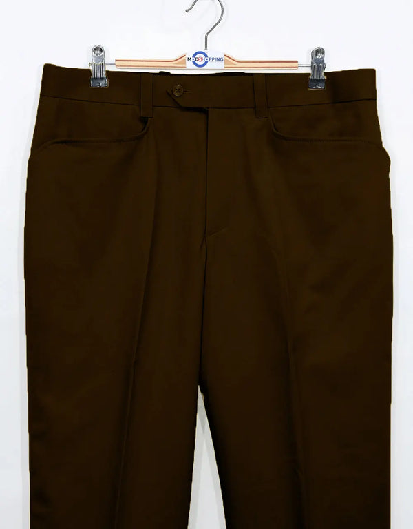 Men's Chino Trousers | 60s Vintage Style Brown Chino Trouser Modshopping Clothing