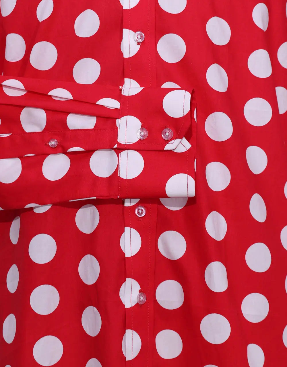 Mod Shirt | Large Red Polka Dot Shirt For Men Modshopping Clothing
