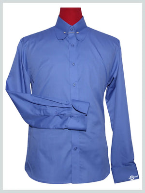 Penny Pin Collar Shirt | Sky Blue Shirt Modshopping Clothing