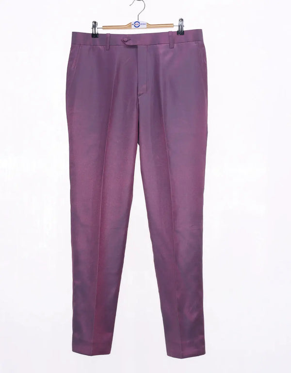 Purple And Sky Two Tone Suit Jacket Size 38R Trouser 32/32 Modshopping Clothing