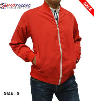 Red 60's monkey jacket for Men Modshopping Clothing