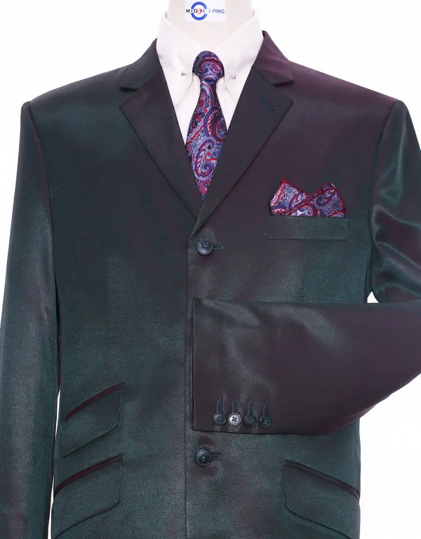 Red and Olive Two Tone Suit Modshopping Clothing