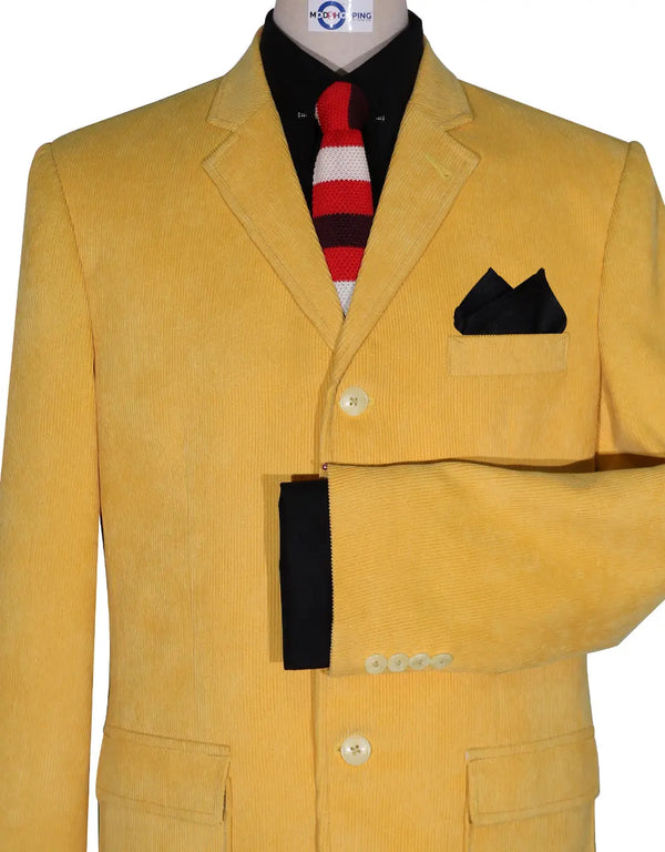 This Jacket Only - Mustard Corduroy Jacket for Men Modshopping Clothing