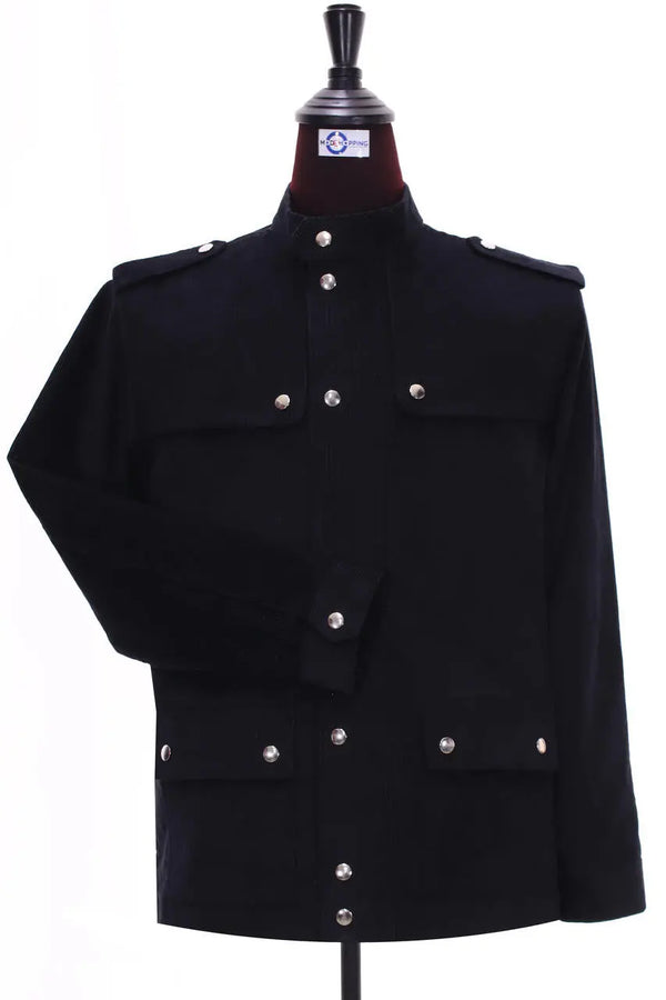 This Jacket Only Black Corduroy Scooter Jacket Size 46 Long Modshopping Clothing