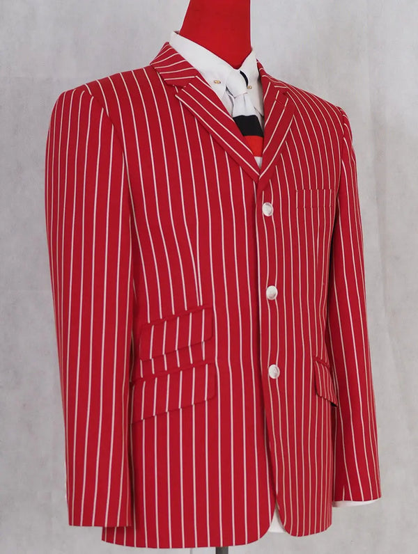 This Jacket Only Vintage Style Men's Red Stripe Jacket  40 R Modshopping Clothing