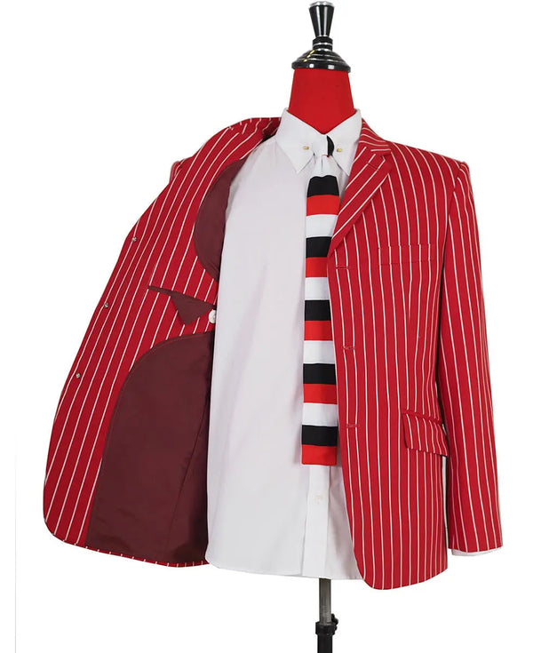 This Jacket Only Vintage Style Men's Red Stripe Jacket  40 R Modshopping Clothing