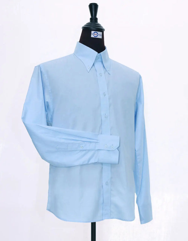 This Shirt Only - Light Sky Blue Button Down Shirt Size XL Modshopping Clothing