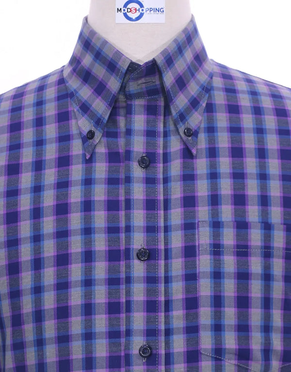 This Shirt Only - Multi Color Gun Club Check Shirt Modshopping Clothing