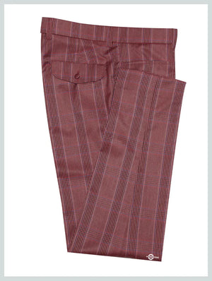 This Trouser Only Burnt Brick Prince Of Wales Trouser Size 34 Inside Leg 32 Modshopping Clothing