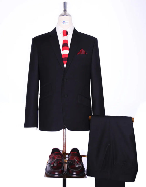 Two Button Suit - Black Suit for Men Modshopping Clothing