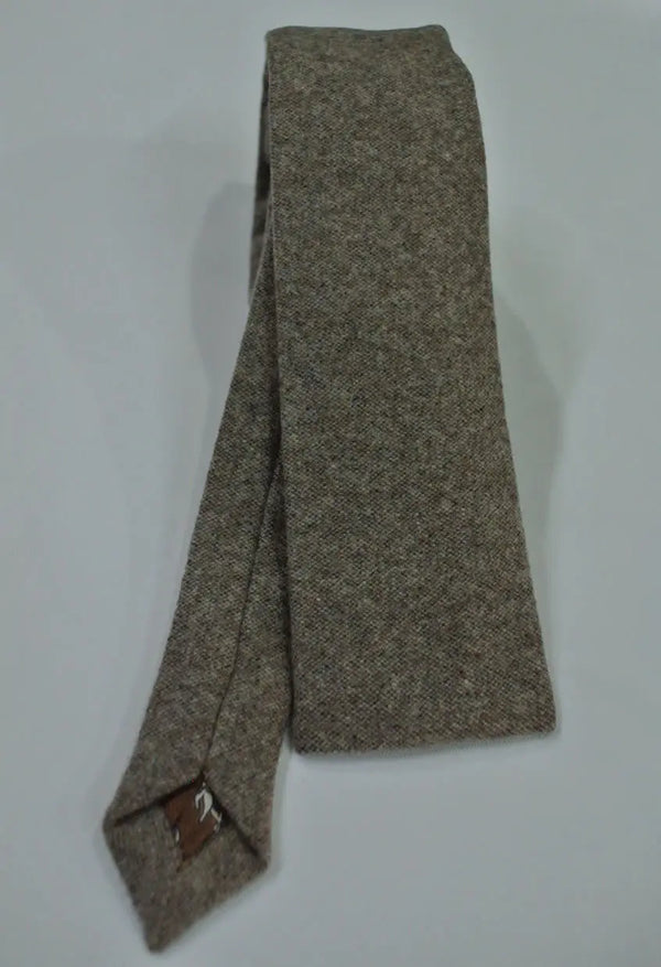 brown wool tie| hand made modshipping brand wool necktie Modshopping Clothing