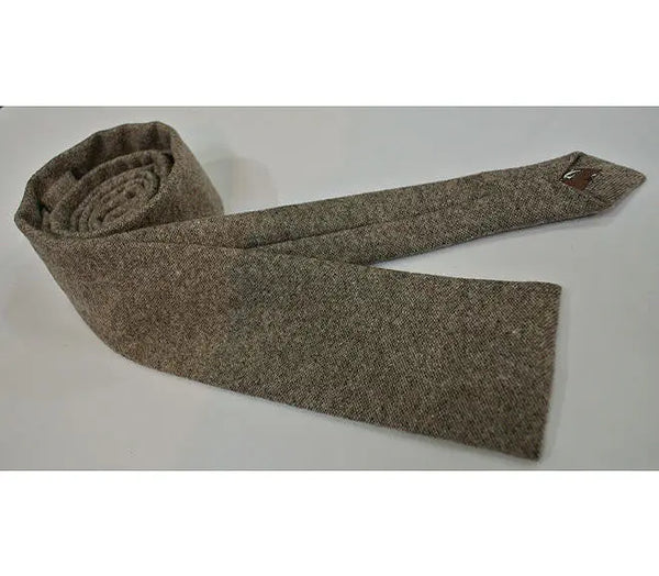 brown wool tie| hand made modshipping brand wool necktie Modshopping Clothing