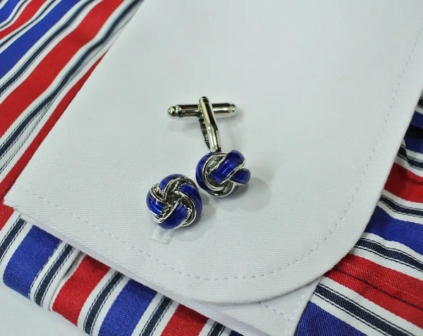 men's classical steel knot cufflinks Modshopping Clothing