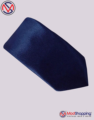 retro mod style navy blue necktie for men Modshopping Clothing
