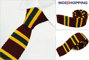 retro sunflower knitted tie| midnight knit tie uk mod clothing Modshopping Clothing